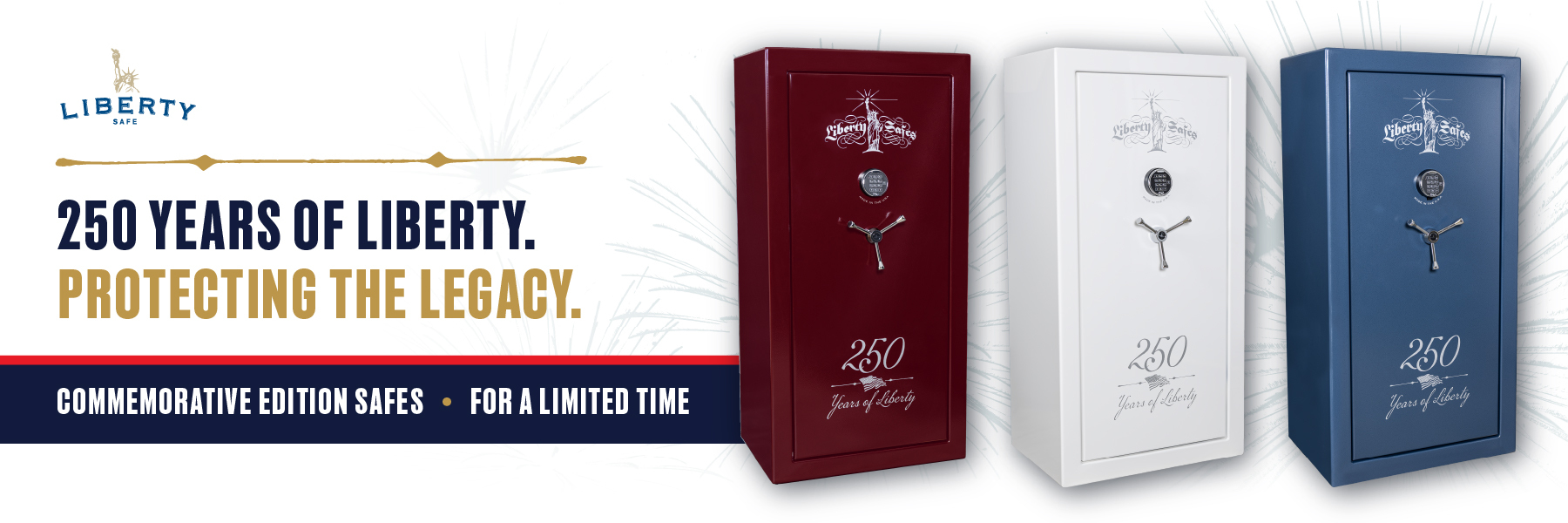 250th Commemorative Edition Safes from Liberty Safes of Delaware your Liberty Safe dealer in Delaware